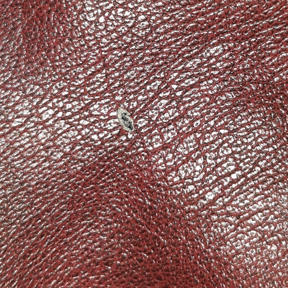 1X MBLM Faux Leather Collarless Ruched Jacket - Picture 15 of 16